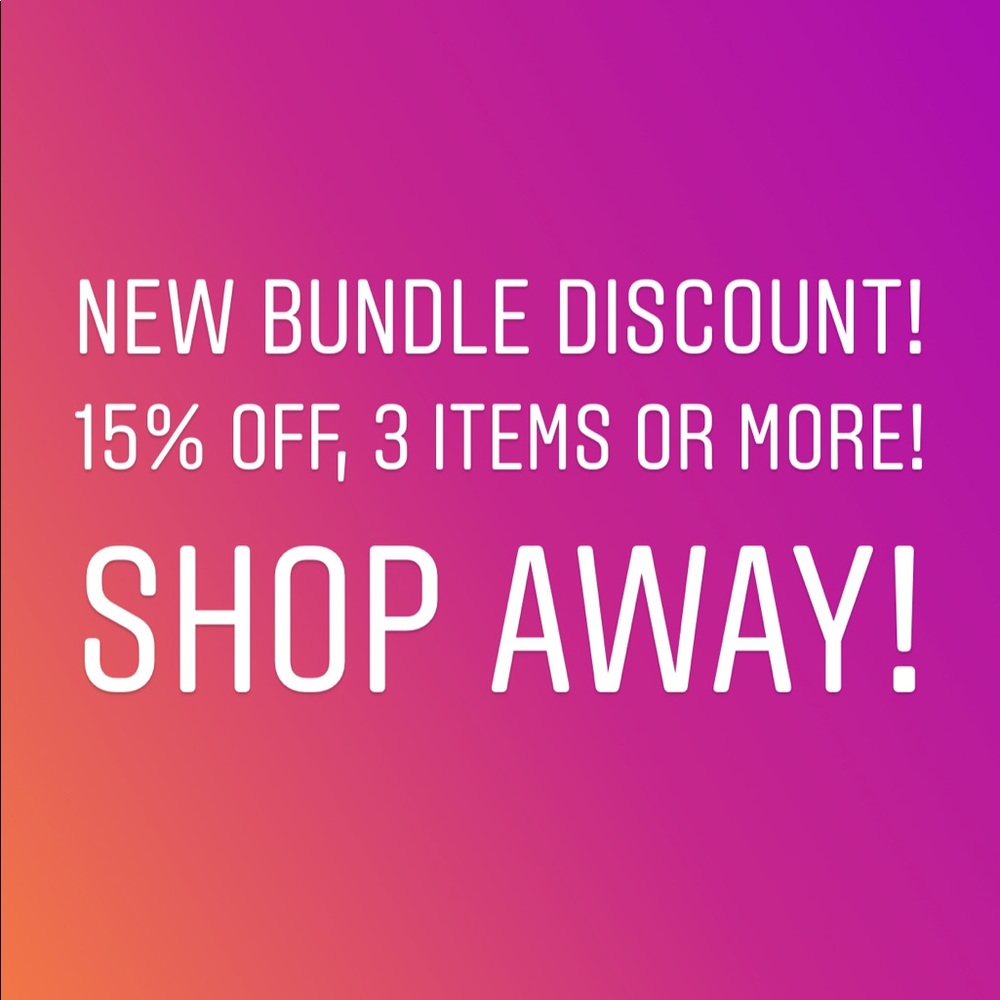Take advantage!!!